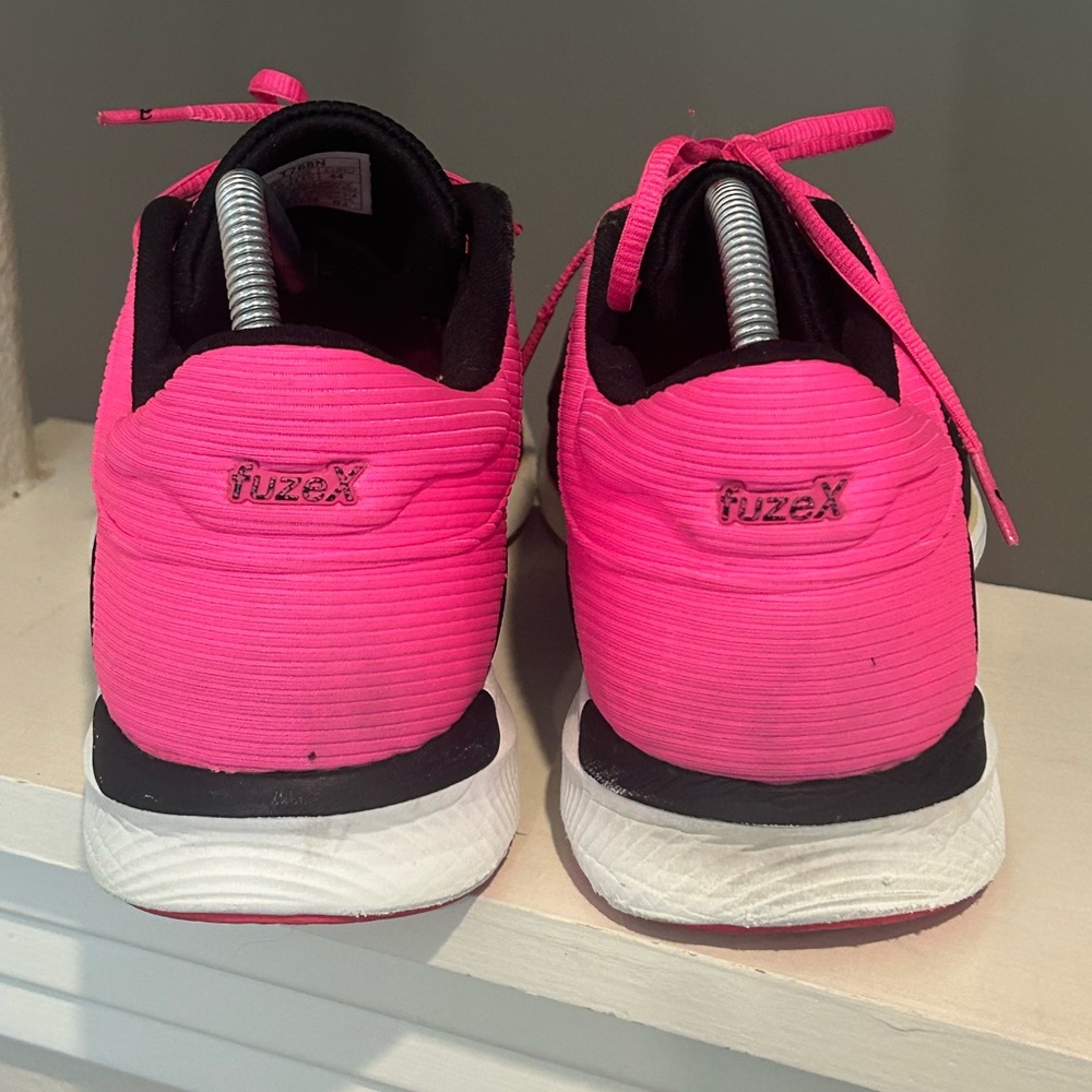 ASICS FUZEX RUSH PINK BLACK SNEAKERS RUNNING WALKING ATHLETIC WOMENS SZ 11.5 - Picture 7 of 9